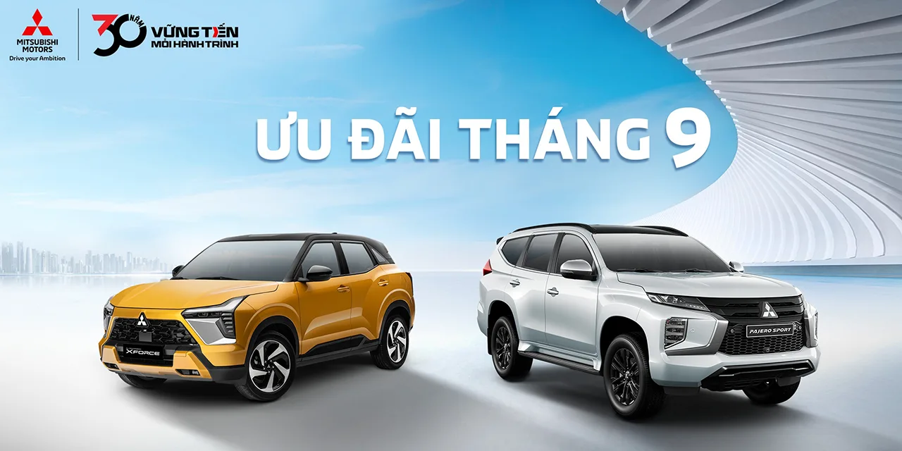 Bảng giá và Khuyến mãi mua xe Mitsubishi tháng 09/2024